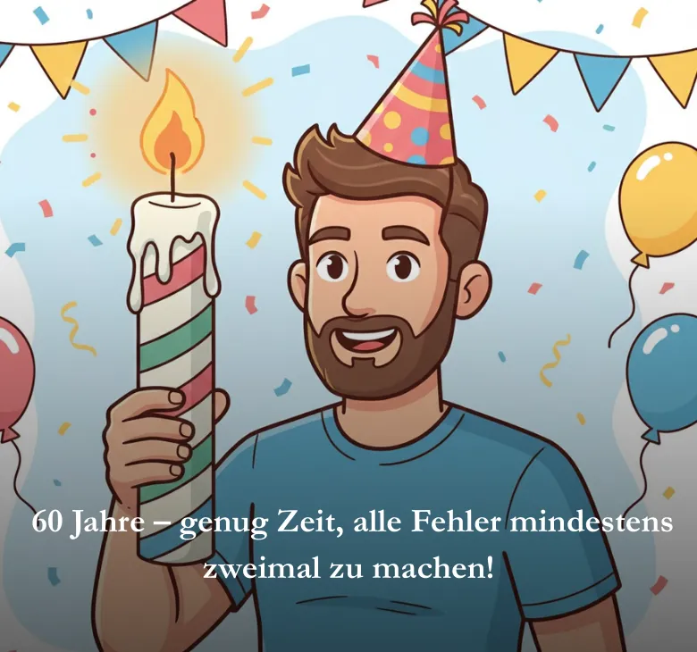  60 Jahre – genug Zeit, alle Fehler mindestens zweimal zu machen!
