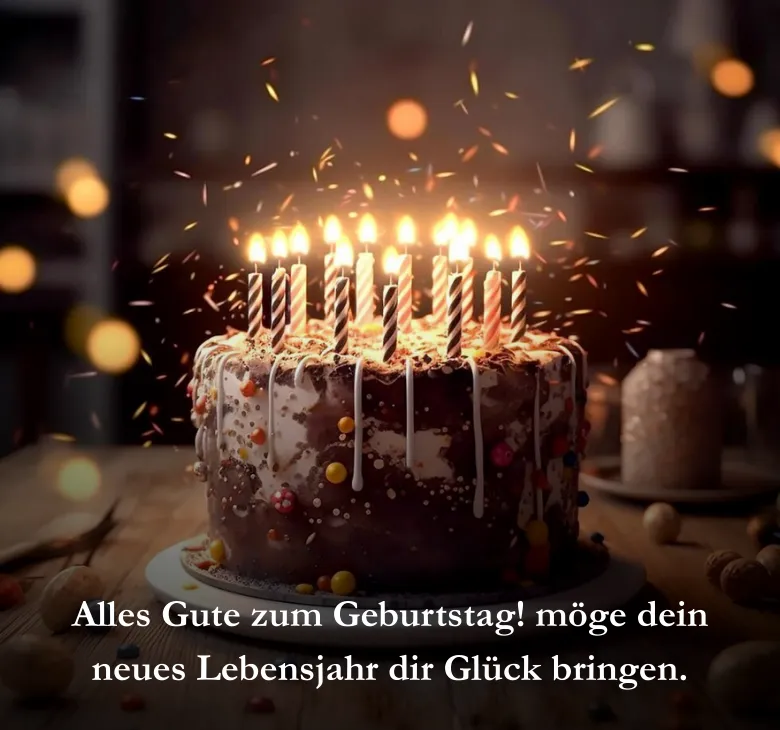 Alles Gute zum Geburtstag! möge dein neues Lebensjahr dir Glück bringen.