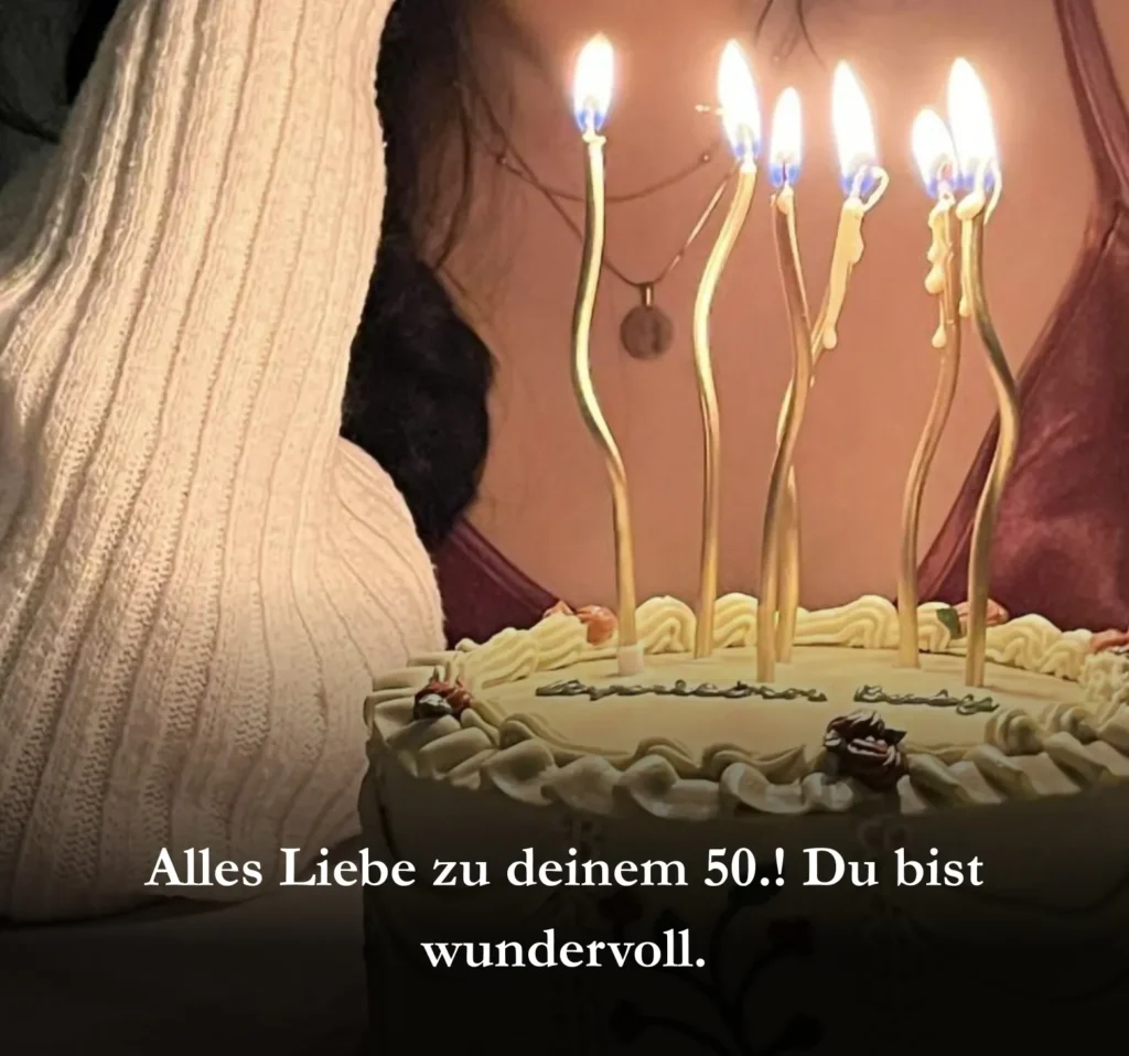 Alles Liebe zu deinem 50.! Du bist wundervoll.
