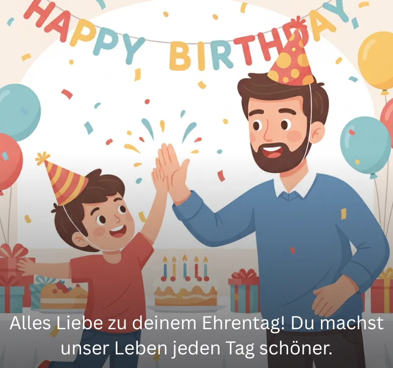 Alles Liebe zu deinem Ehrentag! Du machst unser Leben jeden Tag schöner