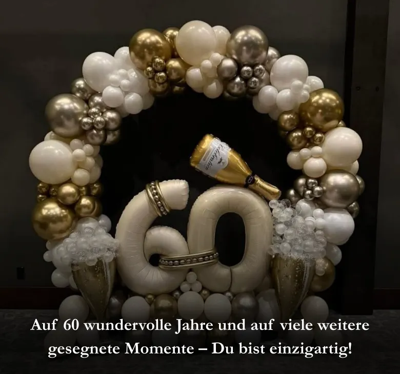 Auf 60 wundervolle Jahre und auf viele weitere gesegnete Momente – Du bist einzigartig!
