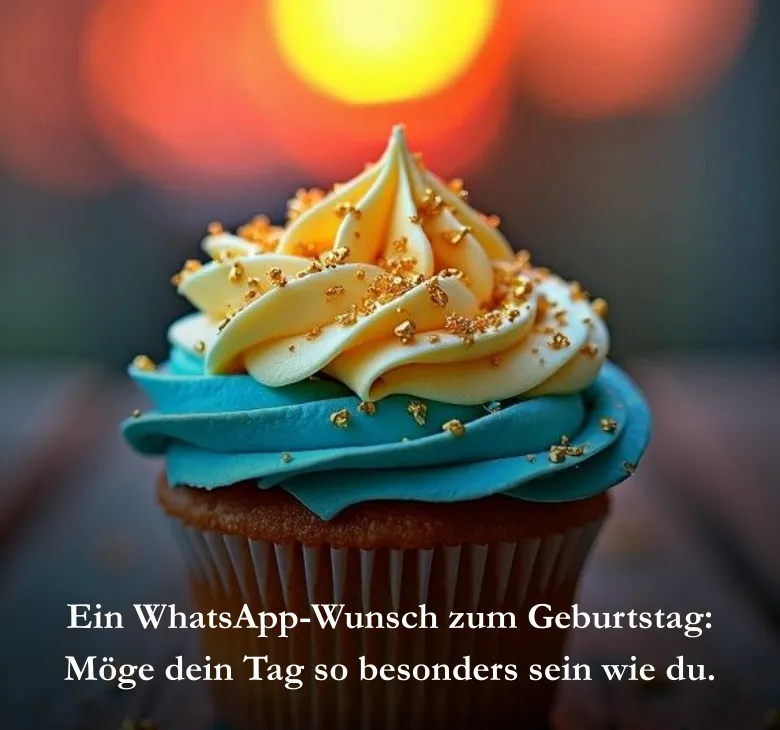Ein WhatsApp-Wunsch zum Geburtstag: Möge dein Tag so besonders sein wie du.