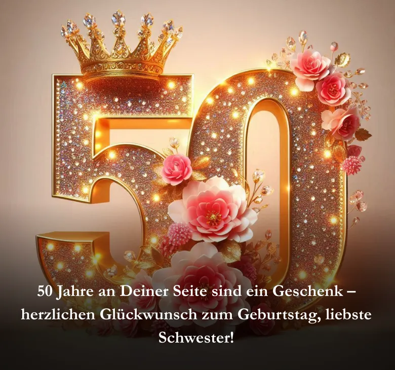 Geburtstagswünsche Schwester 50 Jahre