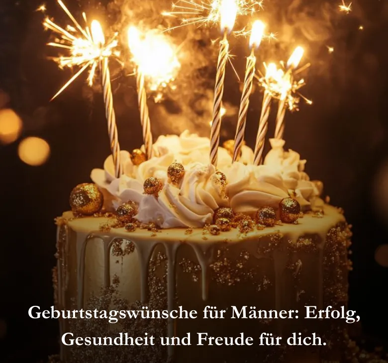 Geburtstagswünsche für Männer: Erfolg, Gesundheit und Freude für dich.