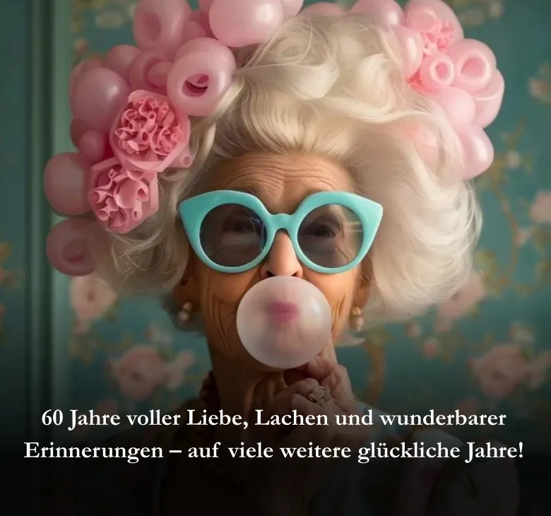 Geburtstagswünsche zum 60 für eine Frau