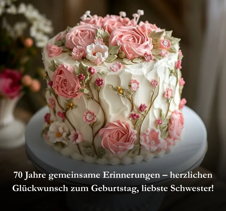 Geburtstagswünsche zum 70 Schwester
