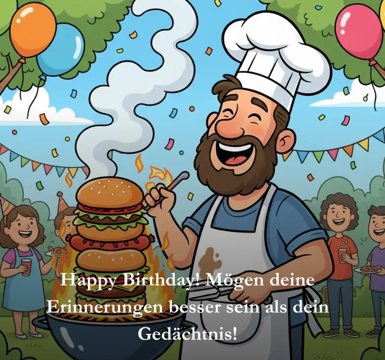 Happy Birthday! Mögen deine Erinnerungen besser sein als dein Gedächtnis!
