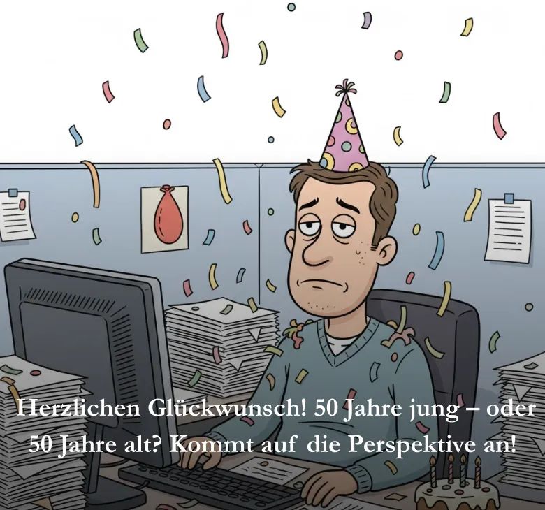  Herzlichen Glückwunsch! 50 Jahre jung – oder 50 Jahre alt? Kommt auf die Perspektive an!
