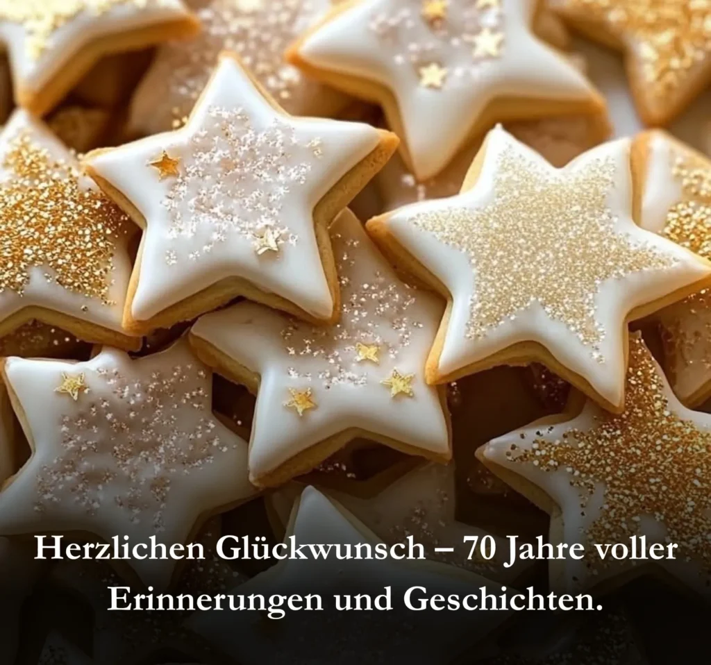 Herzlichen Glückwunsch – 70 Jahre voller Erinnerungen und Geschichten.
