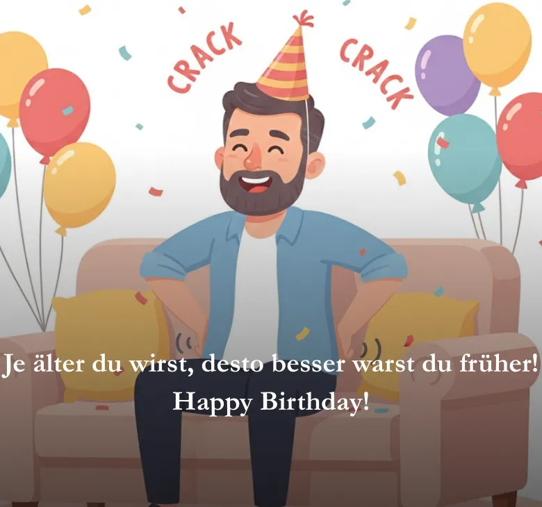 Je älter du wirst, desto besser warst du früher! Happy Birthday!
