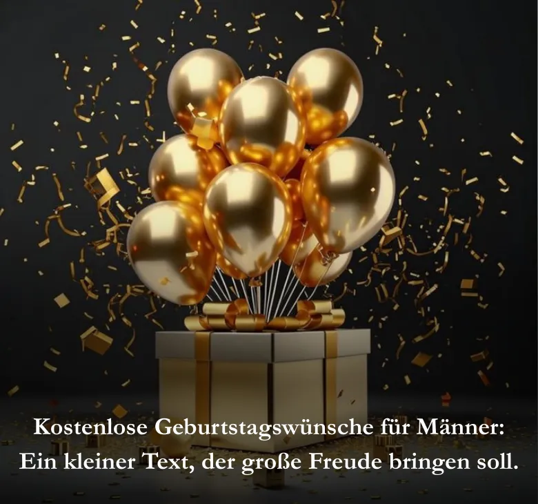 Kostenlose Geburtstagswünsche für Männer_ Ein kleiner Text, der große Freude bringen soll