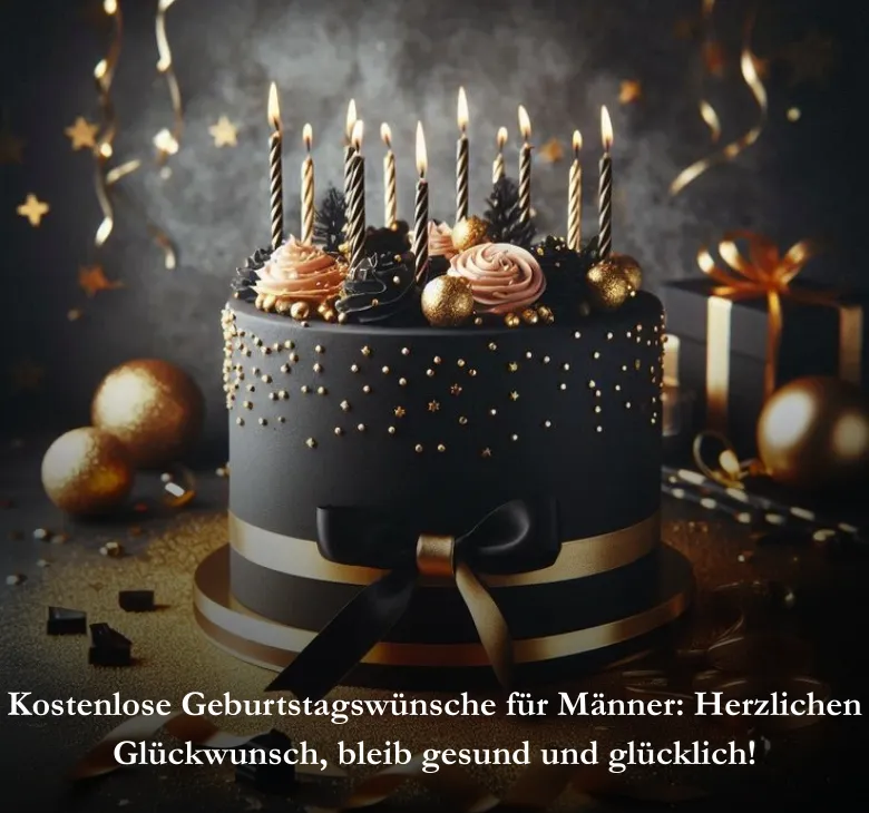 Kostenlose Geburtstagswünsche für Männer: Herzlichen Glückwunsch, bleib gesund und glücklich!