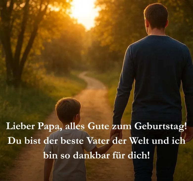 Lieber Papa, alles Gute zum Geburtstag! Du bist der beste Vater der Welt und ich bin so dankbar für dich!