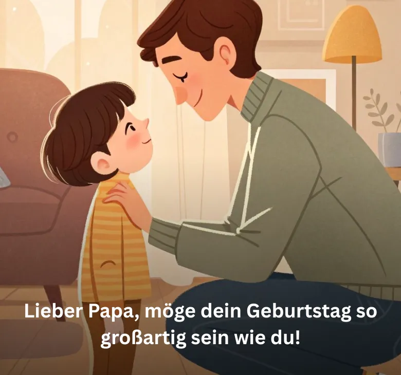 Lieber Papa, möge dein Geburtstag so großartig sein wie du!