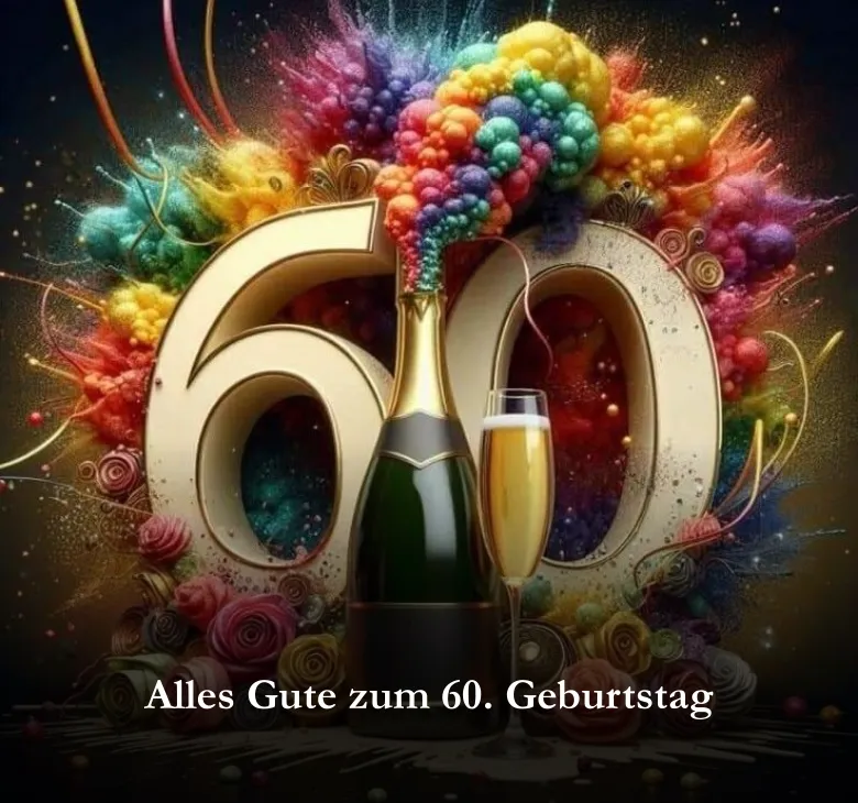 Liebevolle Wünsche zum 60. Geburtstag