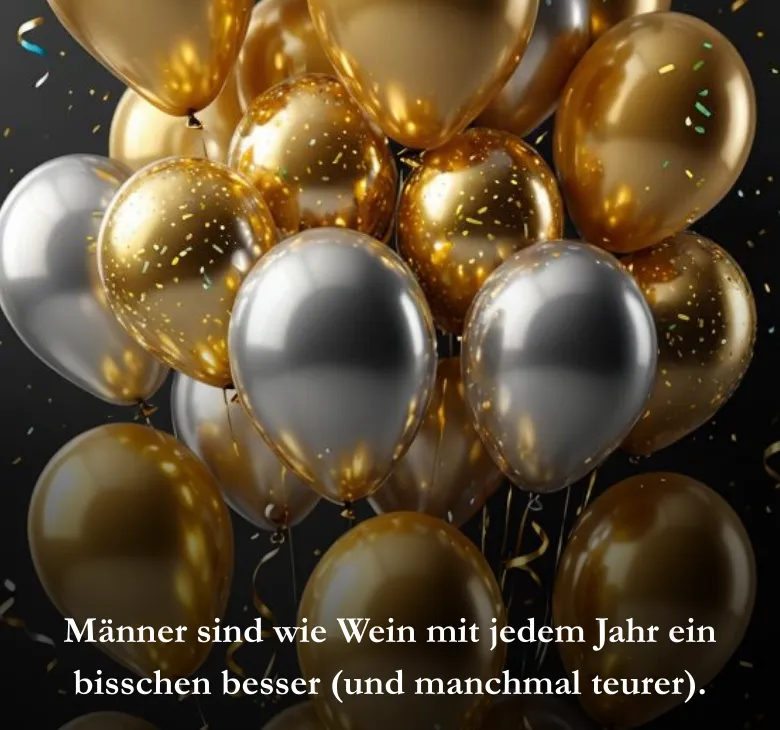 Männer sind wie Wein mit jedem Jahr ein bisschen besser (und manchmal teurer).