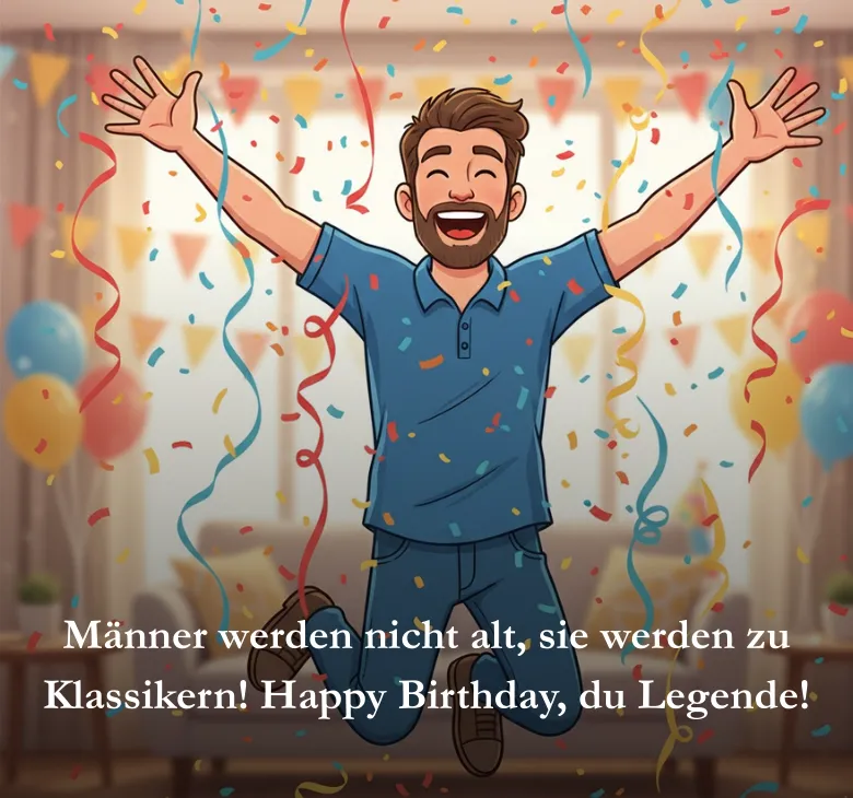 Männer werden nicht alt, sie werden zu Klassikern! Happy Birthday, du Legende!
