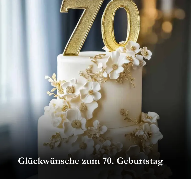 Würdevolle Glückwünsche zum 70. Geburtstag
