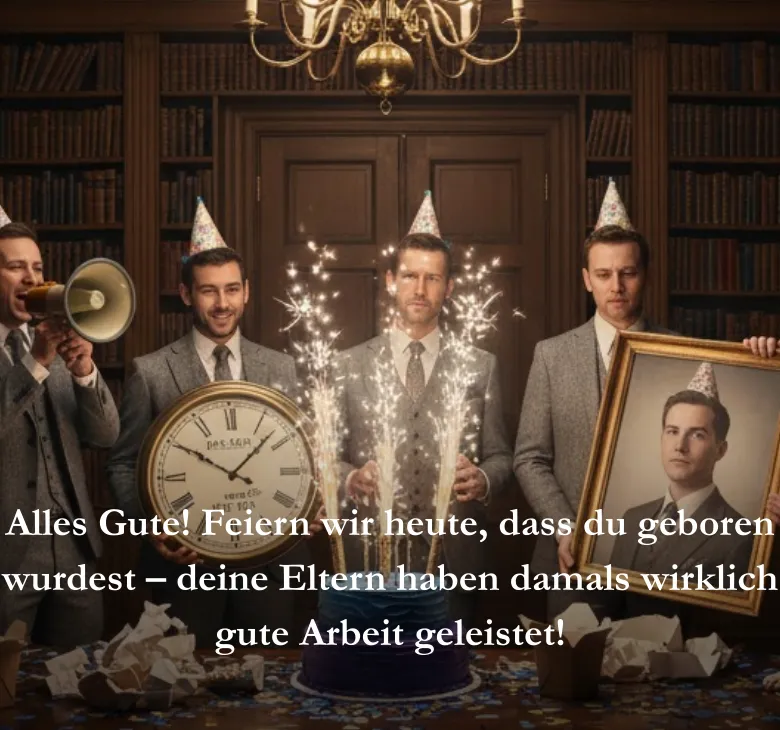 Alles Gute Feiern wir heute dass du geboren wurdest deine Eltern haben damals wirklich gute Arbeit geleistet
