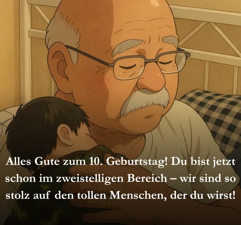 Alles Gute zum 10. Geburtstag! Du bist jetzt schon im zweistelligen Bereich – wir sind so stolz auf den tollen Menschen, der du wirst!