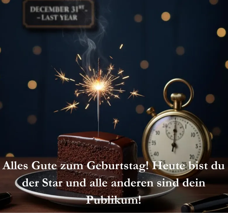 Alles Gute zum Geburtstag Heute bist du der Star und alle anderen sind dein Publikum