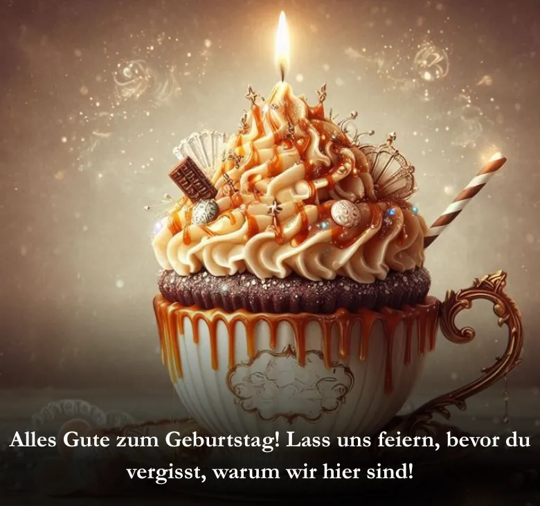 Alles Gute zum Geburtstag! Lass uns feiern, bevor du vergisst, warum wir hier sind!