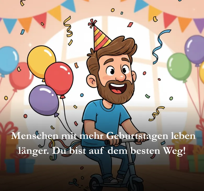 Alles Gute zum Geburtstag Wissenschaftlich bewiesen Menschen mit mehr Geburtstagen leben länger Du bist auf dem besten Weg