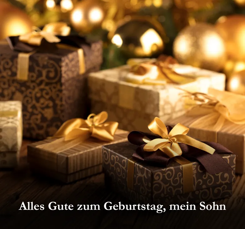 Alles Gute zum Geburtstag, mein Sohn