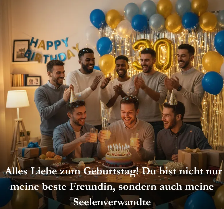 Alles Liebe zum Geburtstag! Du bist nicht nur meine beste Freundin, sondern auch meine Seelenverwandte