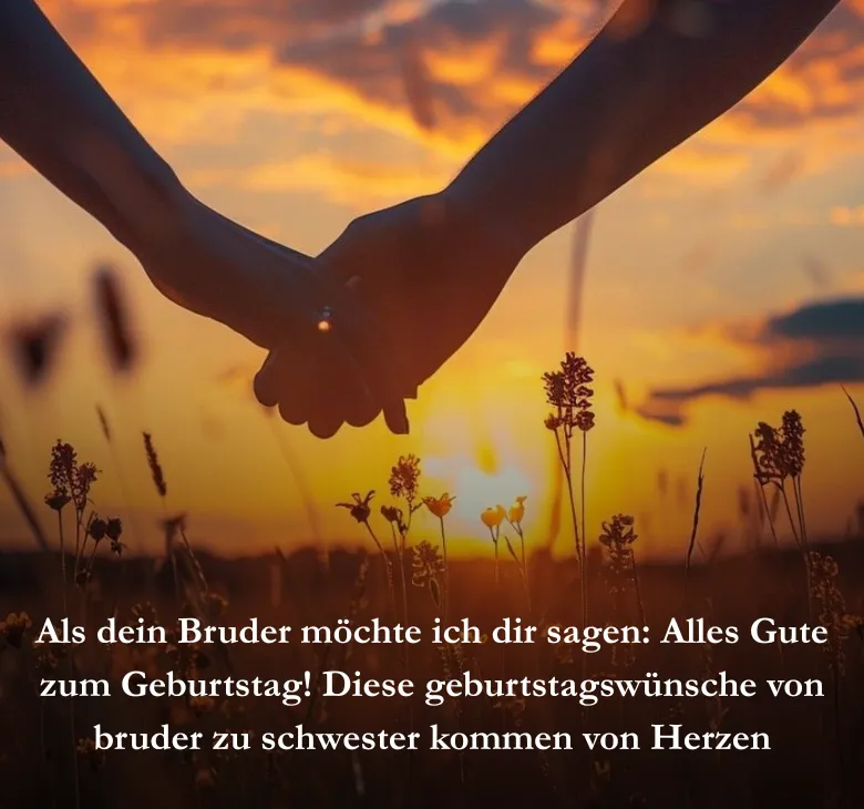 Als dein Bruder möchte ich dir sagen_ Alles Gute zum Geburtstag! Diese geburtstagswünsche von bruder zu schwester kommen von Herzen