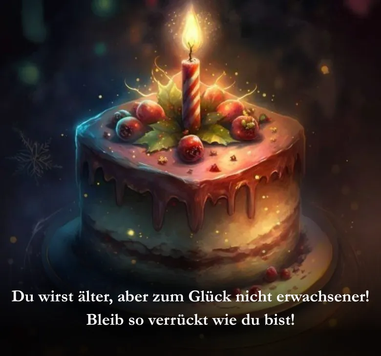  Mama sagt, ich soll nett sein_ Du siehst für dein Alter... noch erträglich aus!