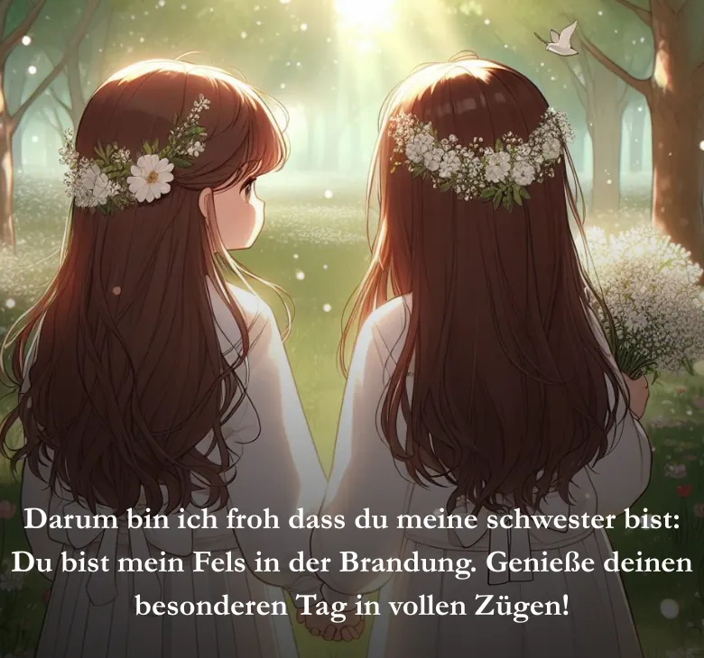 Danke das du meine schwester bist und meine beste Freundin zugleich. Ich wünsche dir zum Geburtstag nur das Allerbeste 