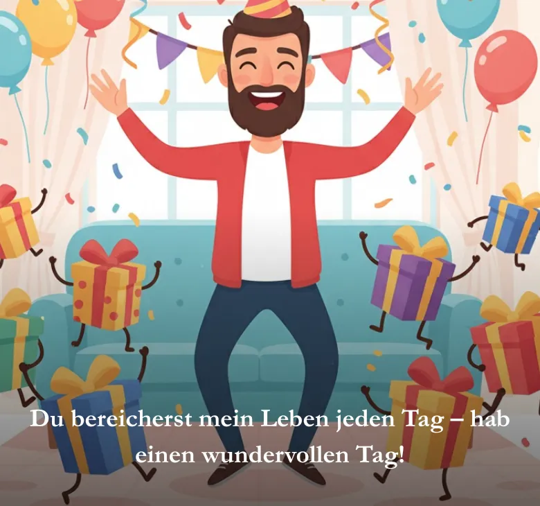 Du bereicherst mein Leben jeden Tag – hab einen wundervollen Tag!