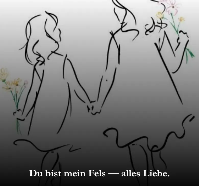 Du bist mein Fels — alles Liebe