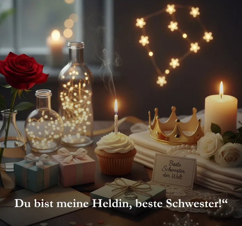 Du bist meine Heldin, beste Schwester!“