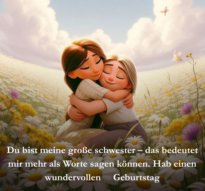 Du bist meine große schwester und hast mir so viel beigebracht. Zum Geburtstag danke ich dir für alles! Feiere schön