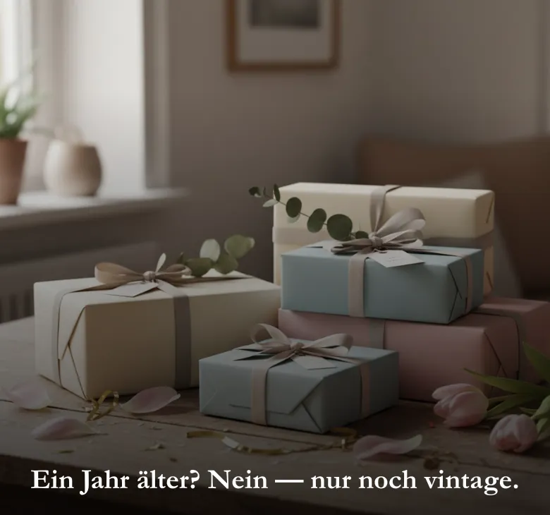 Ein Jahr älter_ Nein — nur noch vintage