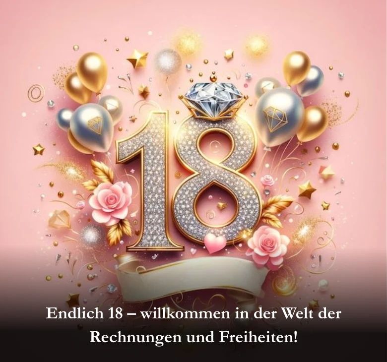 Endlich 18 – willkommen in der Welt der Rechnungen und Freiheiten!