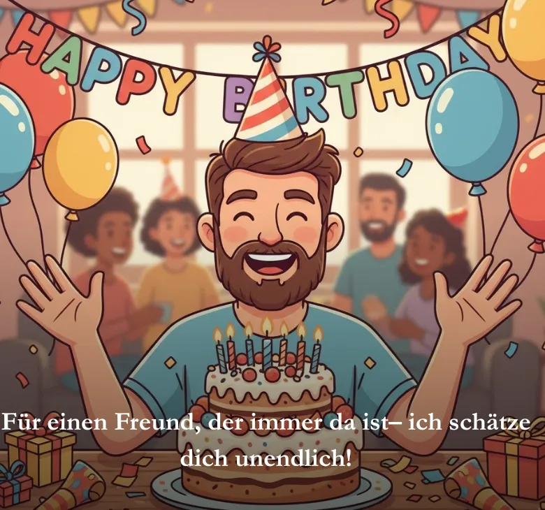 Für einen Freund, der immer da ist– ich schätze dich unendlich!