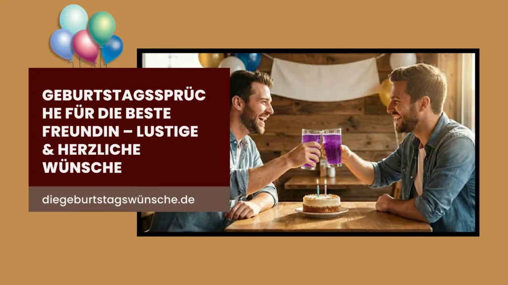 Geburtstagssprüche für die Beste Freundin – Lustige & Herzliche Wünsche