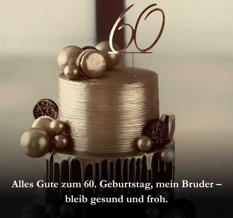 Geburtstagswünsche bruder 60