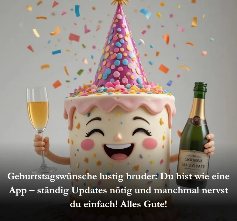Geburtstagswünsche lustig bruder_ Du bist wie eine App – ständig Updates nötig und manchmal nervst du einfach! Alles Gute!