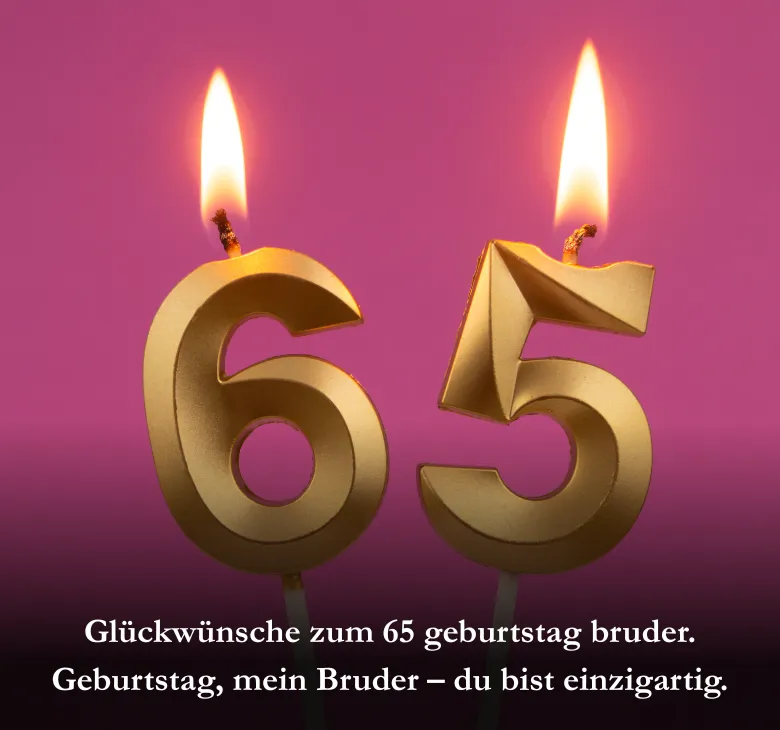 Glückwünsche zu besonderen Jubiläen (55, 65, 75)