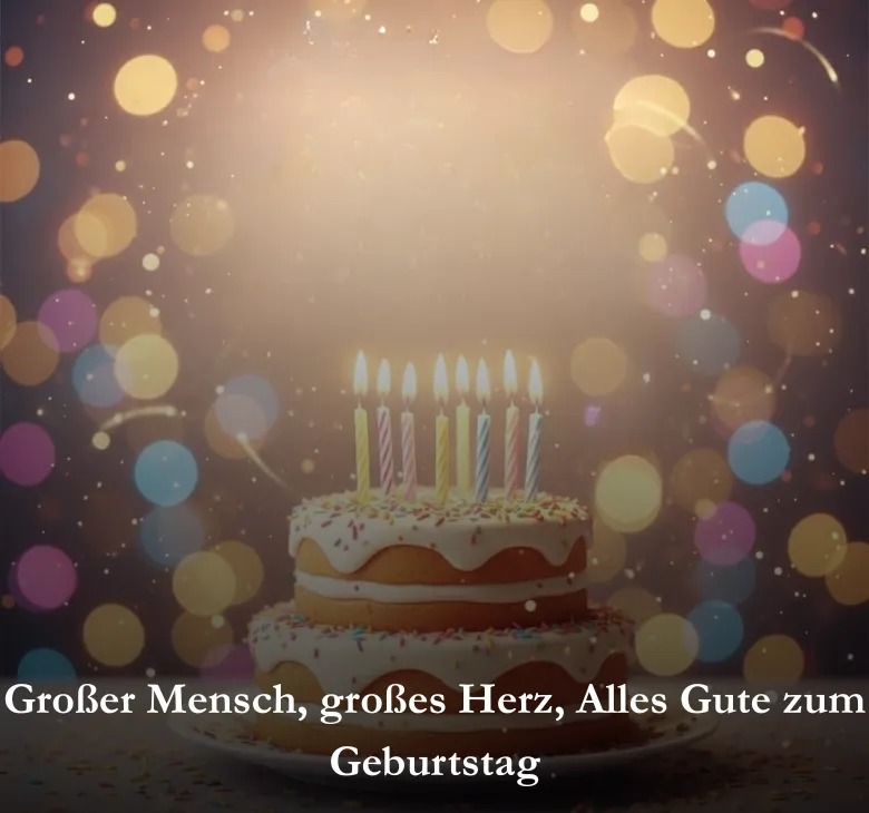 Großer Mensch, großes Herz, Alles Gute zum Geburtstag