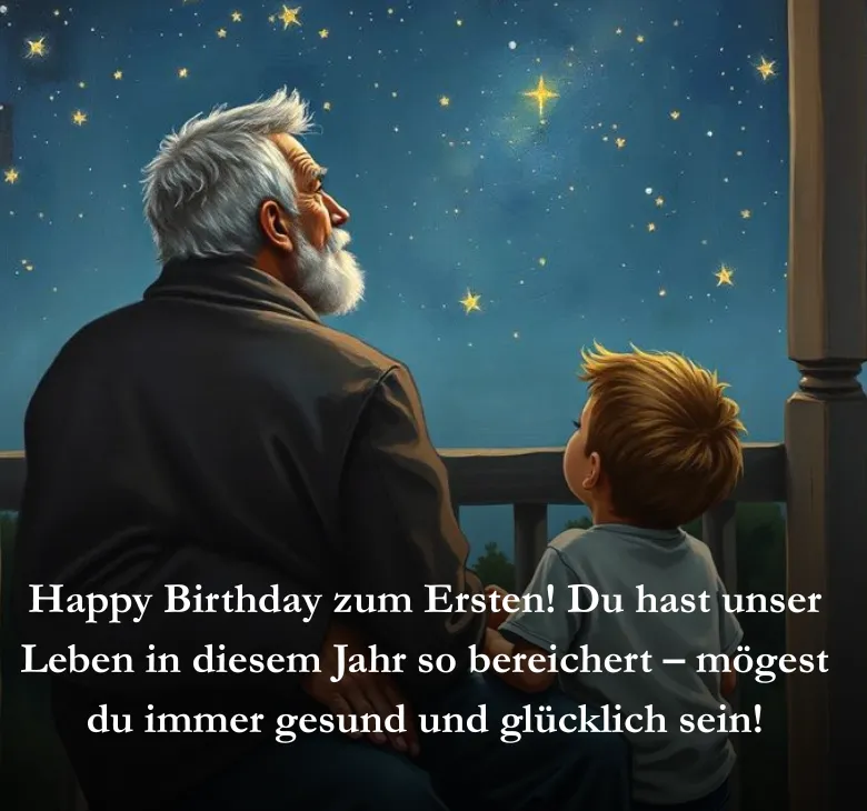 Happy Birthday zum Ersten! Du hast unser Leben in diesem Jahr so bereichert – mögest du immer gesund und glücklich sein!