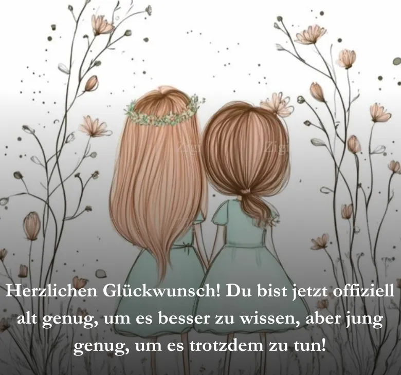 Herzlichen Glückwunsch! Du bist jetzt offiziell alt genug, um es besser zu wissen, aber jung genug, um es trotzdem zu tun!