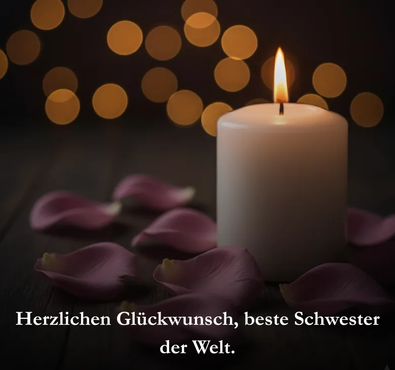 Herzlichen Glückwunsch, beste Schwester der Welt