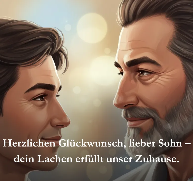 Herzlichen Glückwunsch, lieber Sohn – dein Lachen erfüllt unser Zuhause