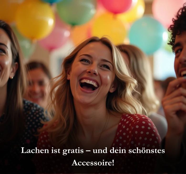 Lachen ist gratis – und dein schönstes Accessoire!