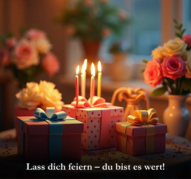 Lass dich feiern – du bist es wert!